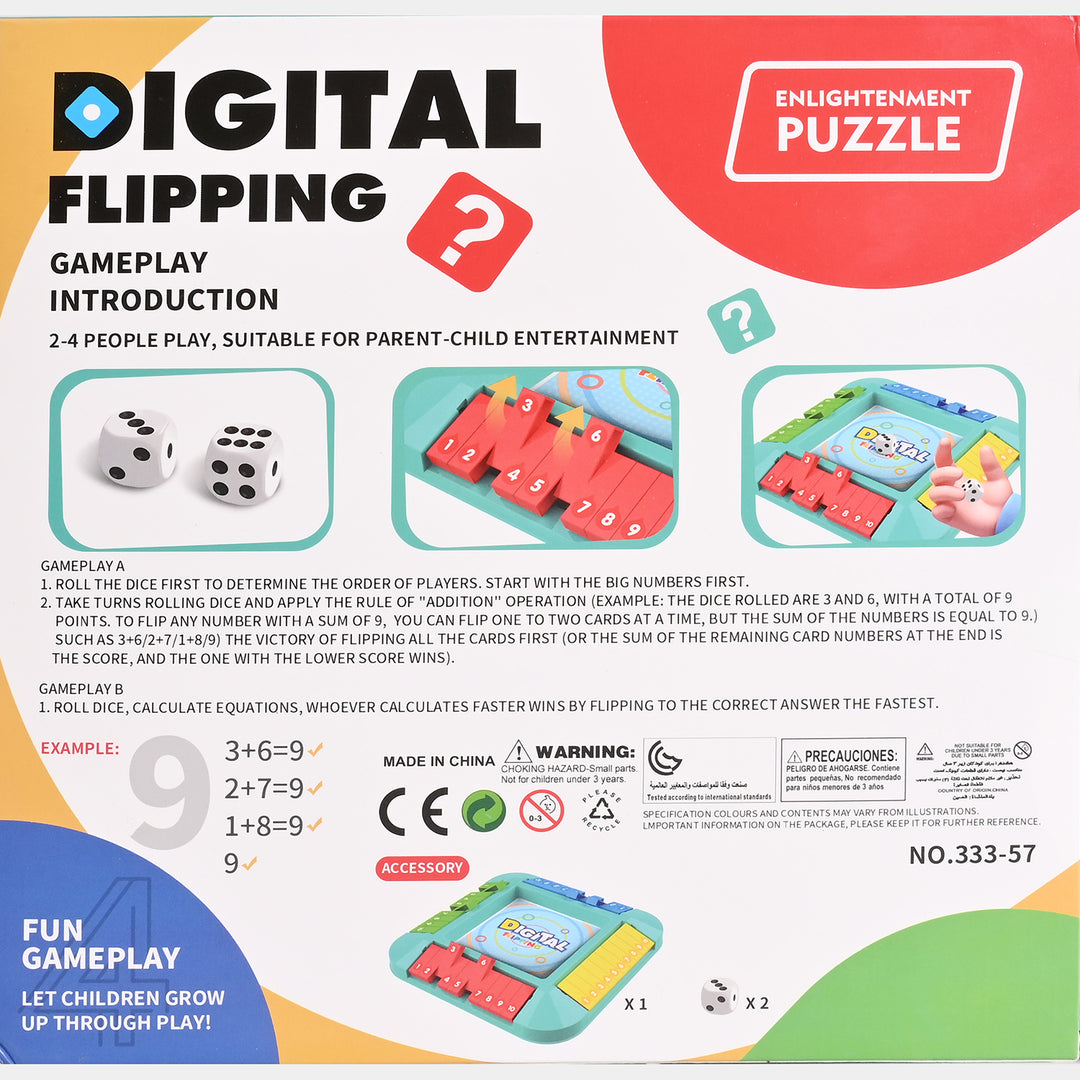 Digital Flipping Mathematical Logic Game for Kids