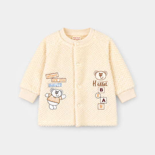 Infant Boys Faux Fur Knitted Suit FL239-2P-Yellow