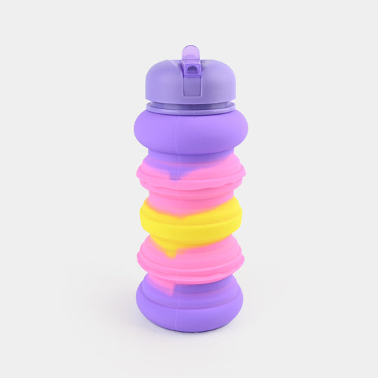 Silicone Foldable Sports Water Bottle For Kids