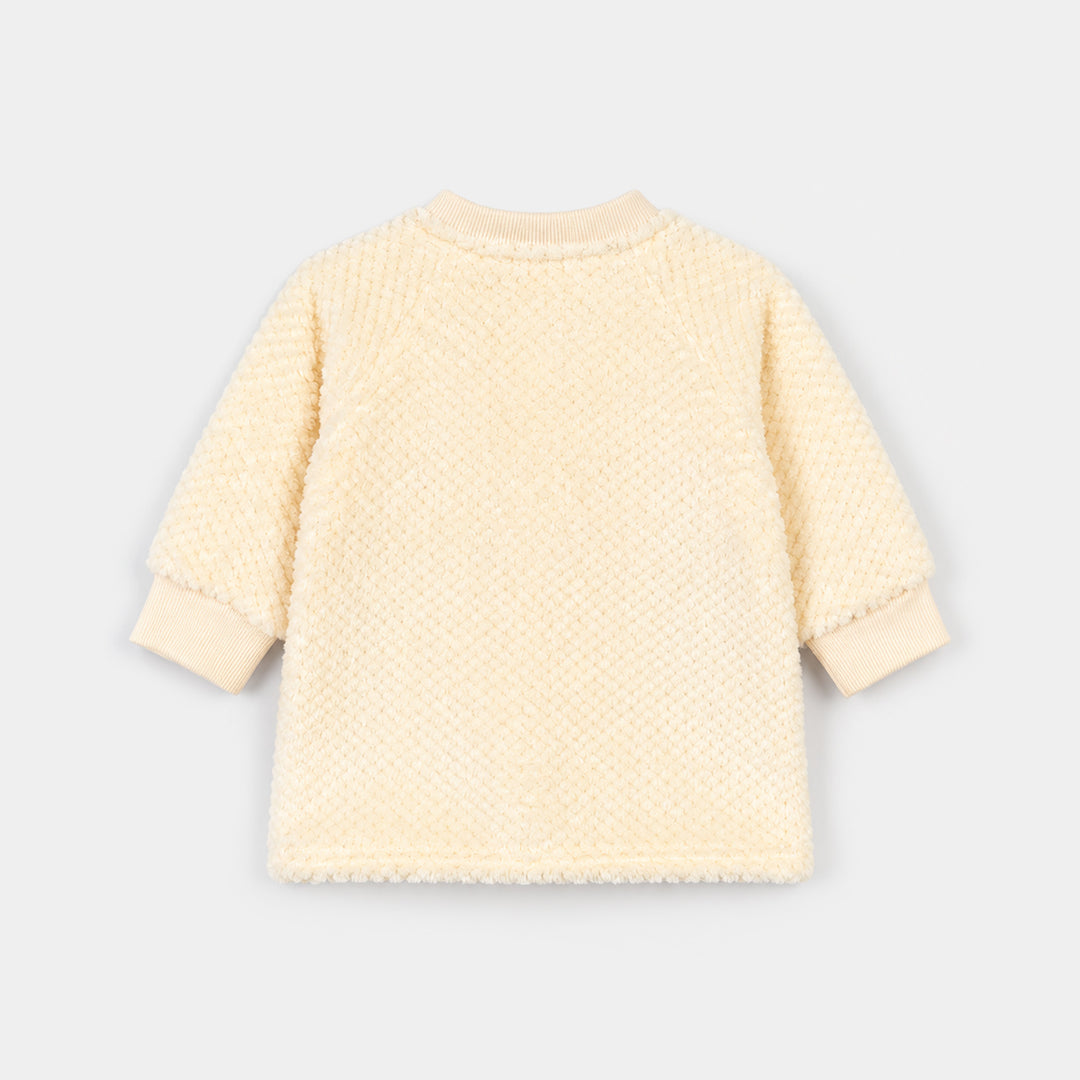 Infant Boys Faux Fur Knitted Suit FL239-2P-Yellow