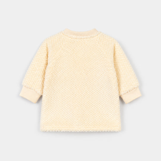 Infant Boys Faux Fur Knitted Suit FL239-2P-Yellow