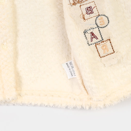 Infant Boys Faux Fur Knitted Suit FL239-2P-Yellow