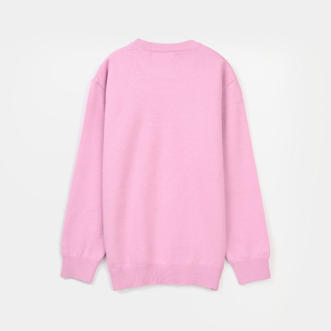 Girls F/S Sweater Friday-C.Pink