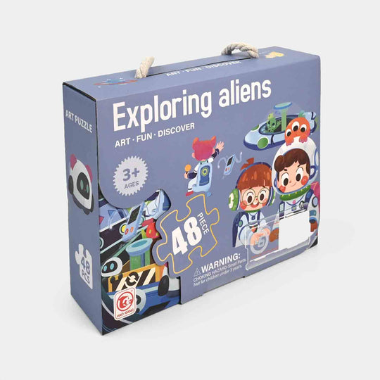 Puzzle Set Exploring Aliens | 48Pcs