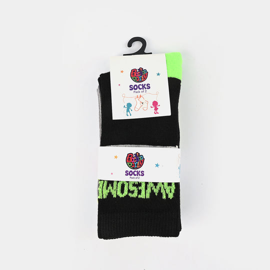 Boys Pack of 2 Socks Awesome-mIX