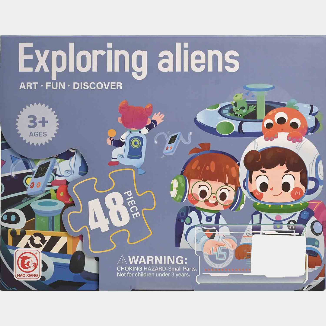 Puzzle Set Exploring Aliens | 48Pcs