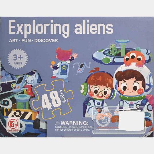 Puzzle Set Exploring Aliens | 48Pcs