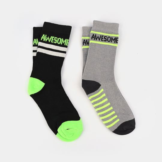 Boys Pack of 2 Socks Awesome-mIX