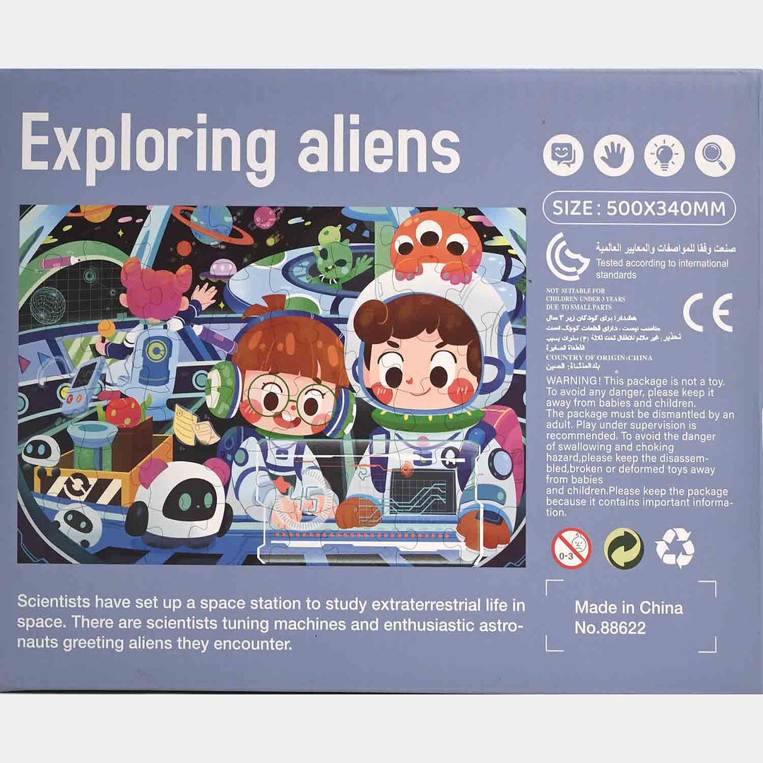 Puzzle Set Exploring Aliens | 48Pcs
