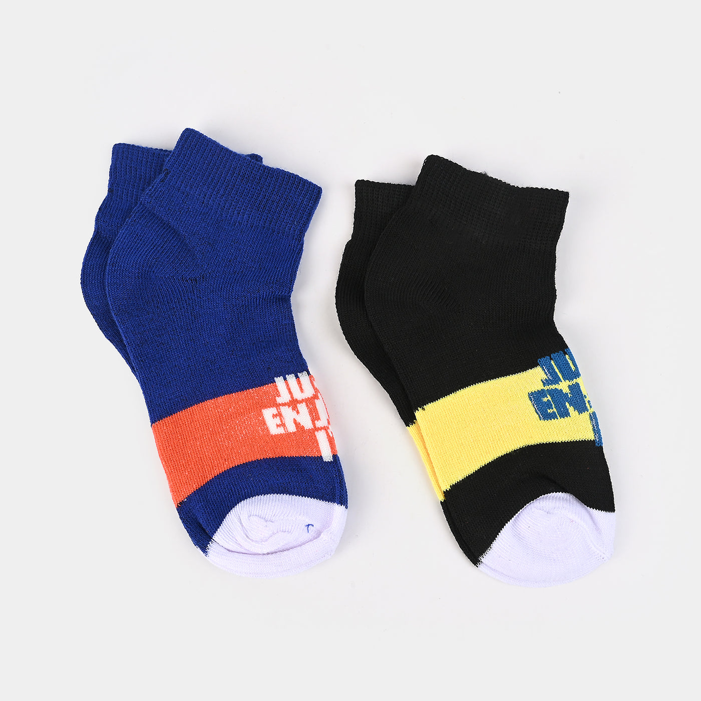 Boys Pack of 2 Socks Just Enjoy It-mIX