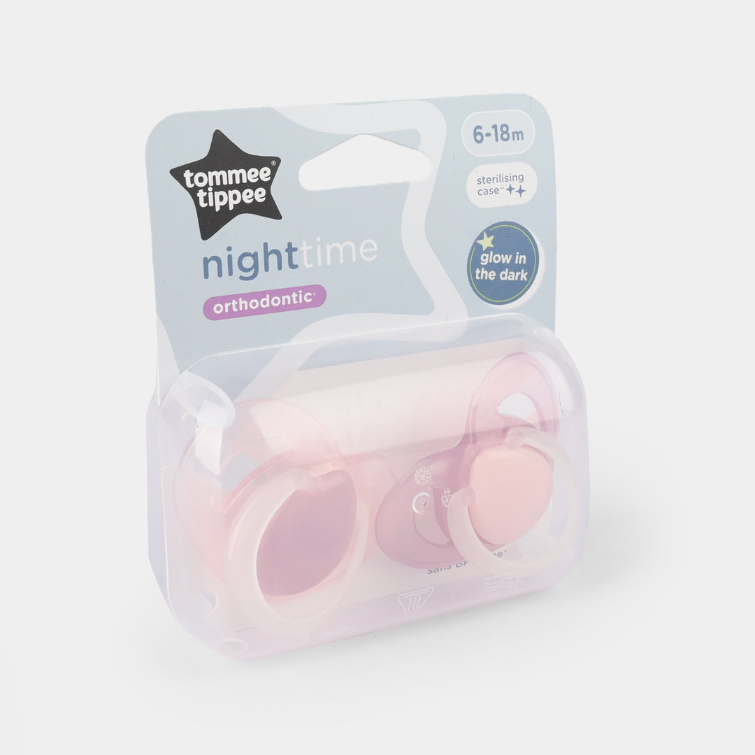 Closer to Nature Night Time 2 Orthodontic Soothers 6-18M
