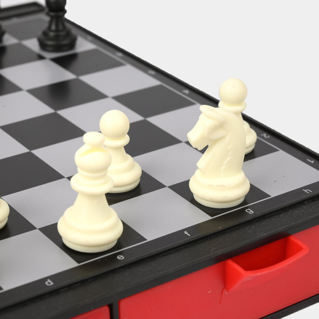 2-in-1 Chess & Snakes and Ladders Board Game Set
