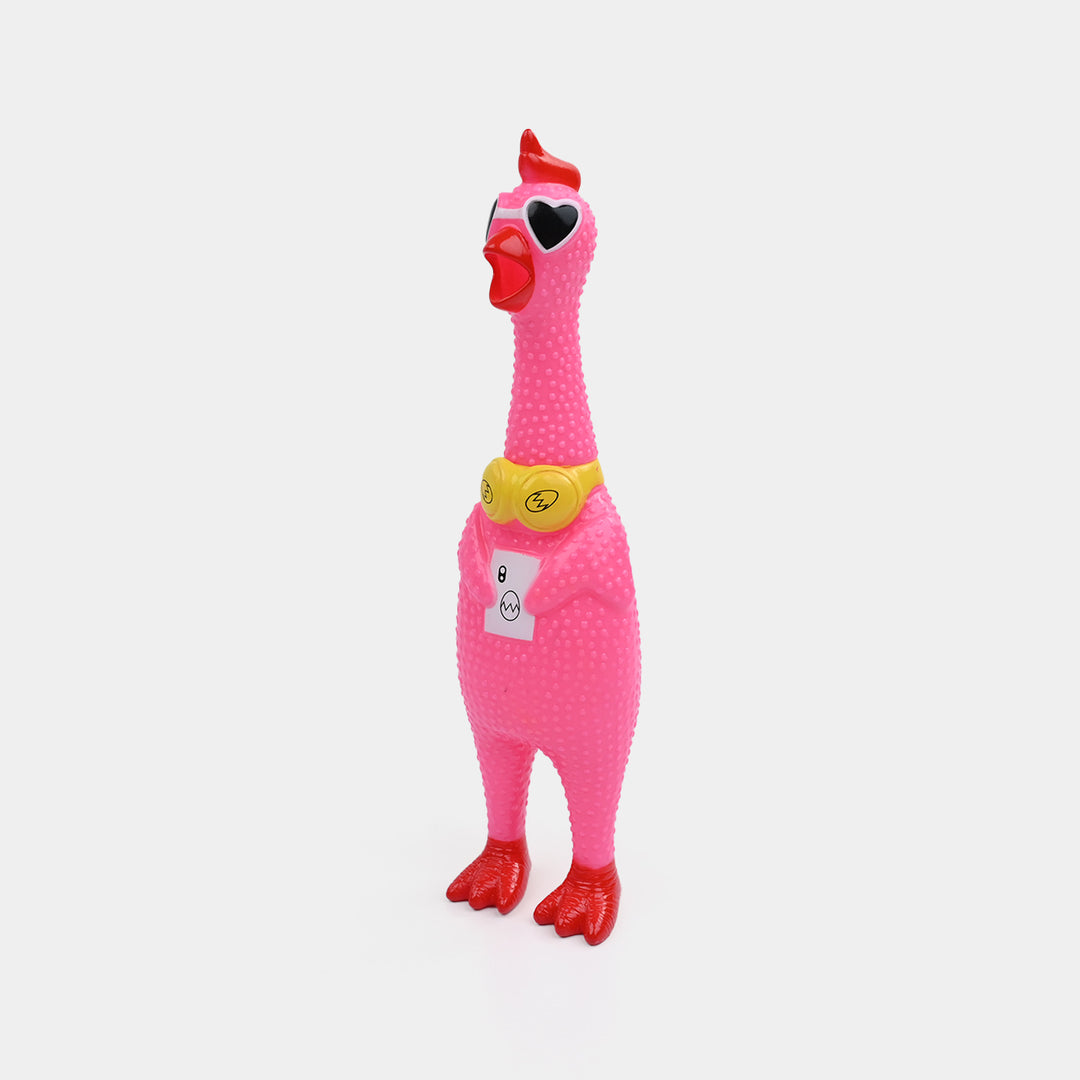 Classic Squeaky Rubber Chicken Toy