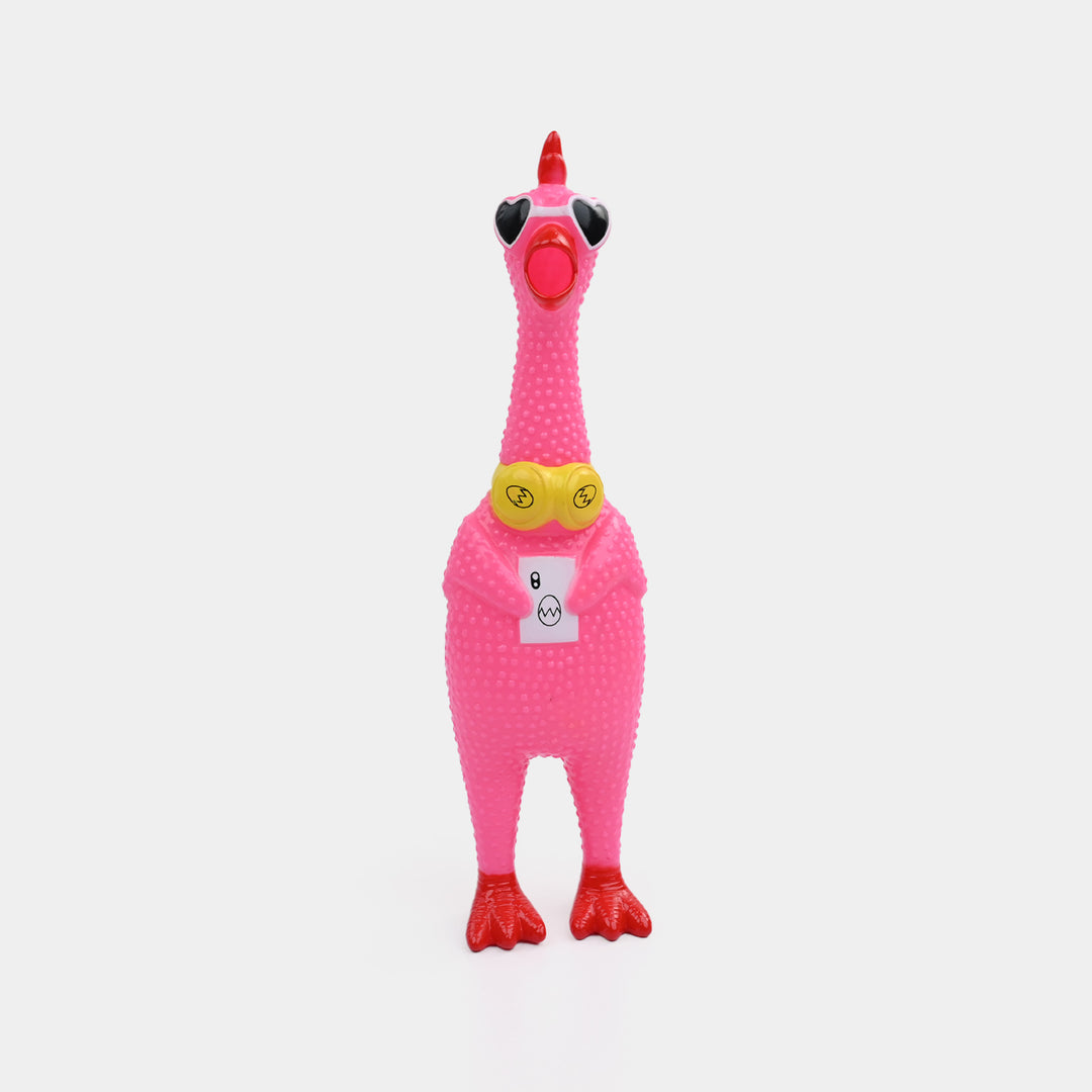 Classic Squeaky Rubber Chicken Toy
