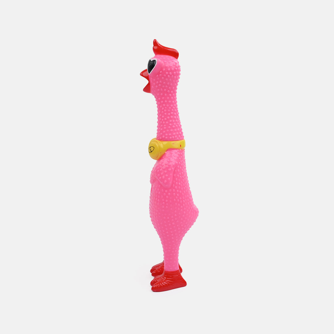 Classic Squeaky Rubber Chicken Toy