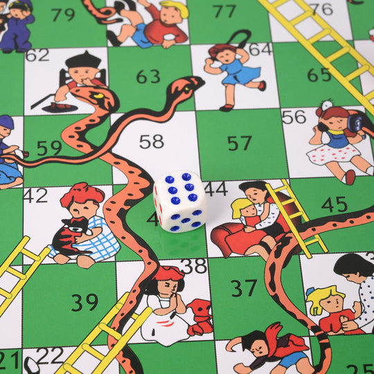 2-in-1 Chess & Snakes and Ladders Board Game Set