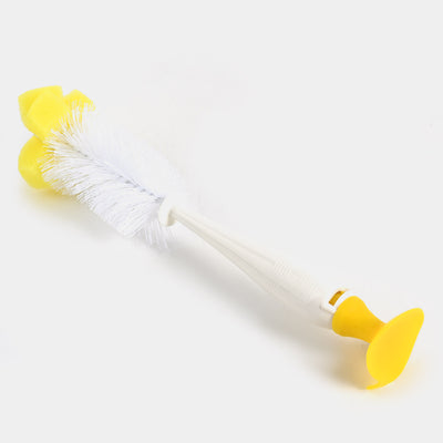Cuddles Sponge Universal Feeding Bottle Brush 2 in 1-Yellow