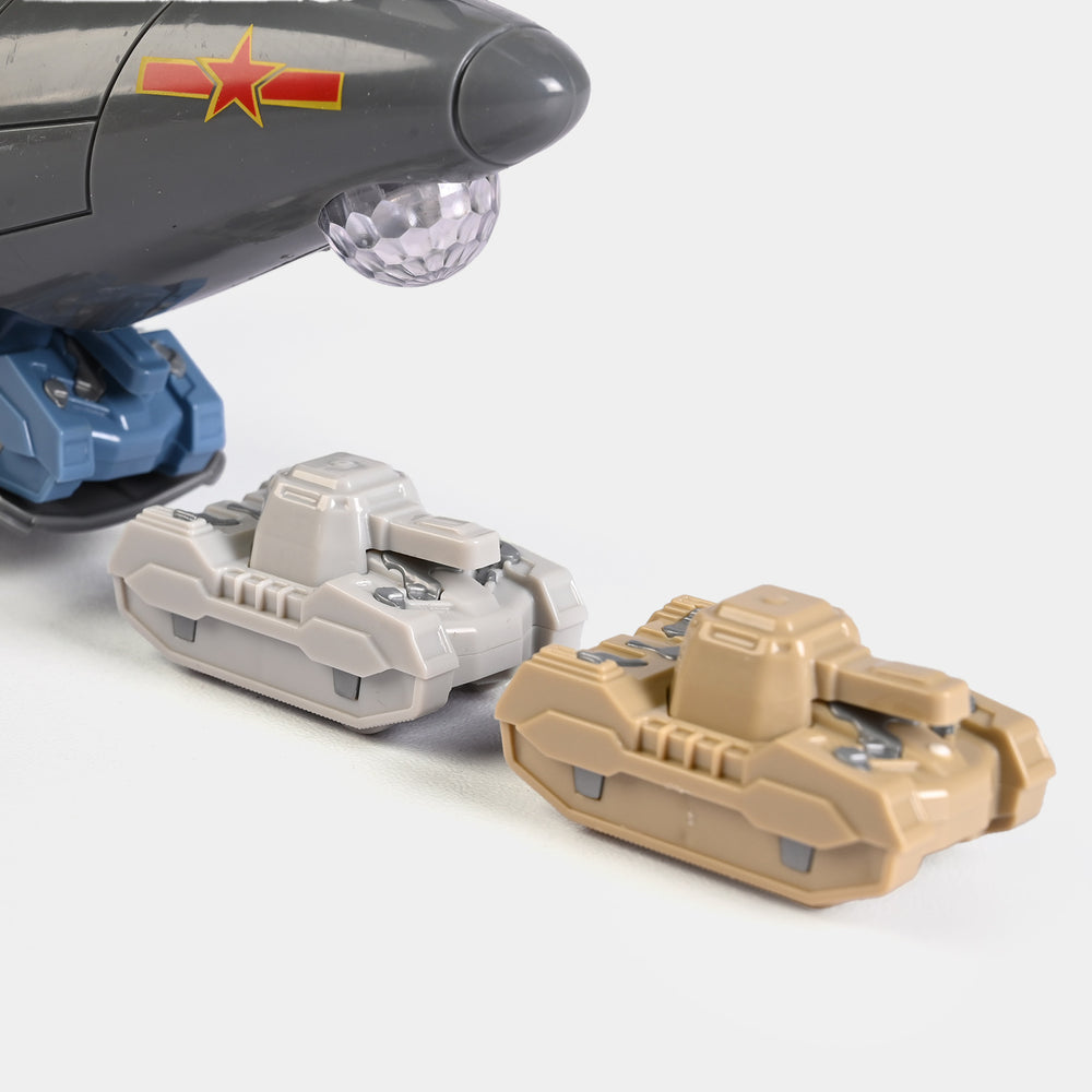 Electric Universal Military Transport Aircraft Light & Sound