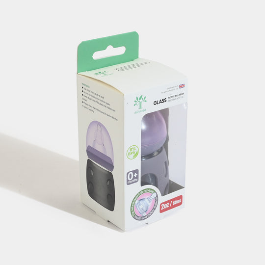 Minitree Newborn Baby Glass Feeder with Silicone Cover | 60Ml