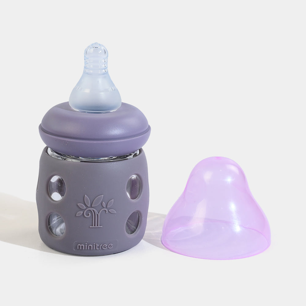 Minitree Newborn Baby Glass Feeder with Silicone Cover | 60Ml