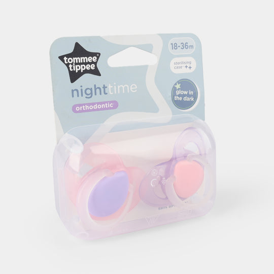 Closer to Nature Night Time 2 Orthodontic Soothers 18-36M