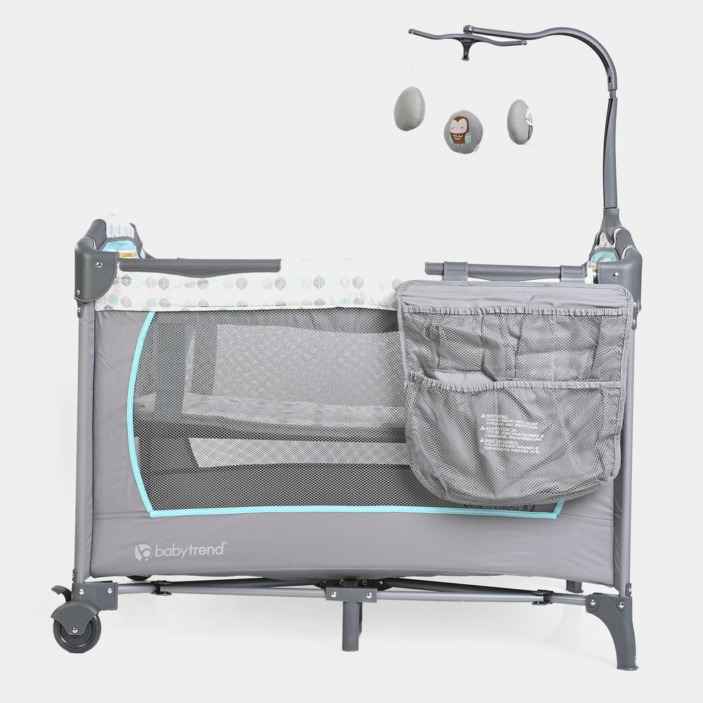 Baby Trend Carry Crib Play Pen PY81E Grey&Blue