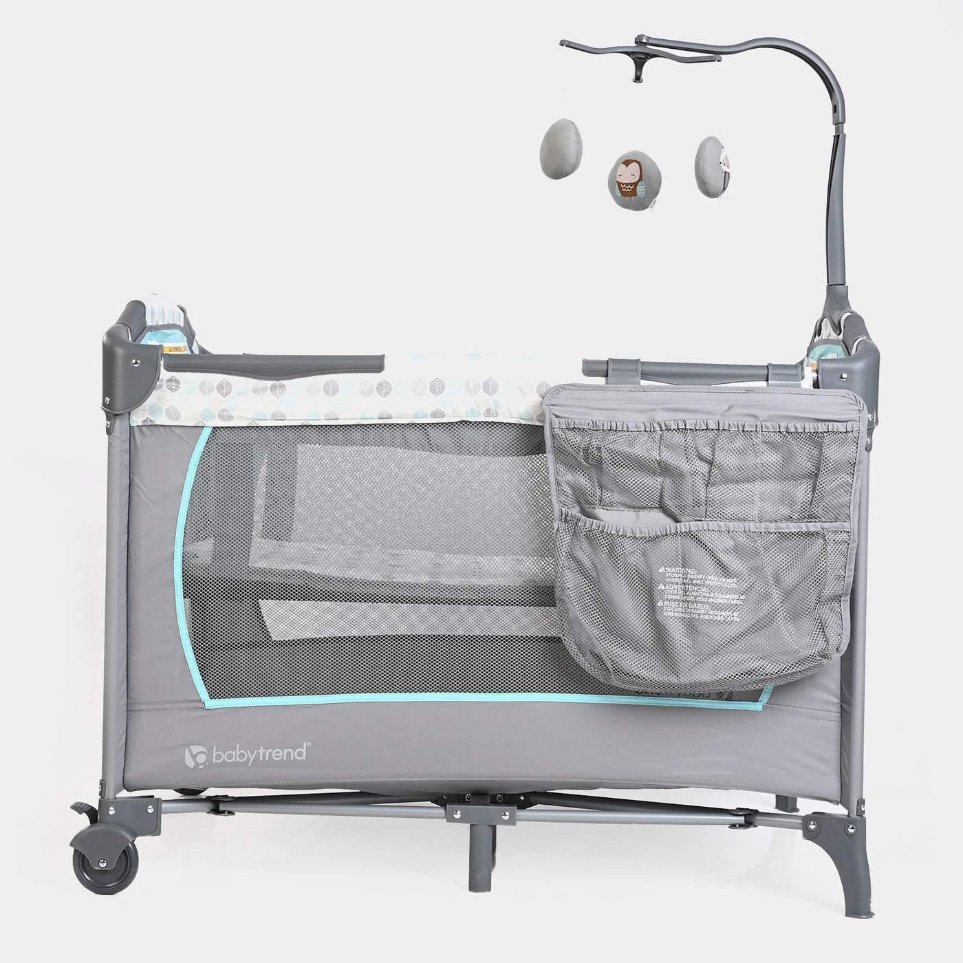 Baby Trend Carry Crib Play Pen PY81E Grey&Blue