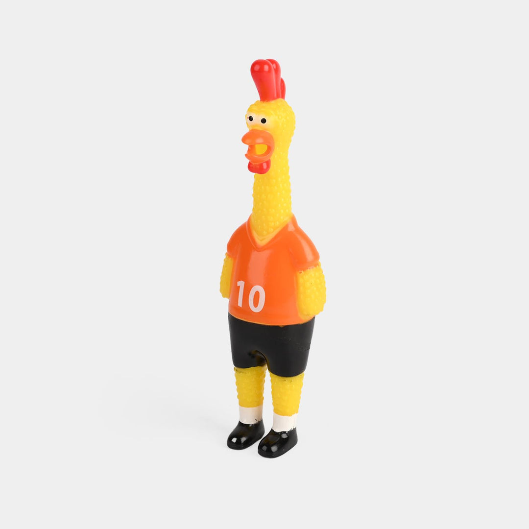 Classic Squeaky Rubber Chicken Toy