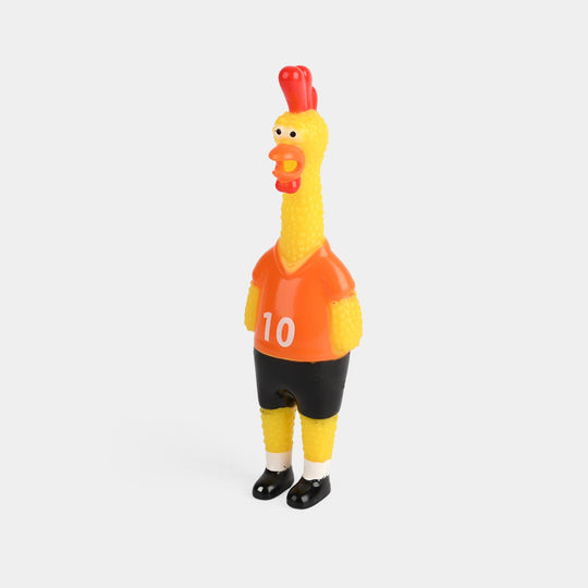 Classic Squeaky Rubber Chicken Toy