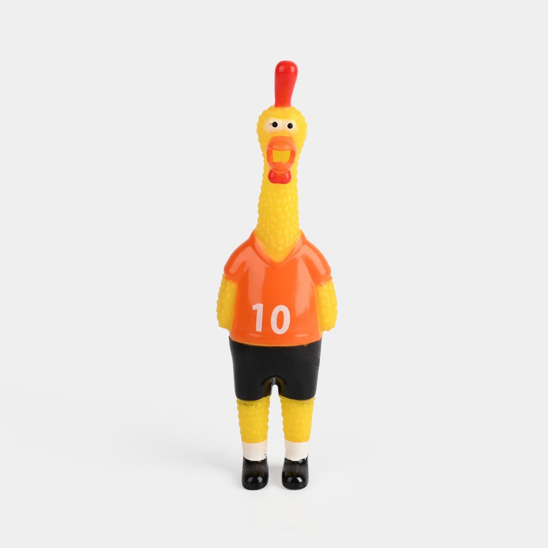 Classic Squeaky Rubber Chicken Toy