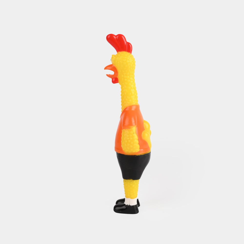 Classic Squeaky Rubber Chicken Toy