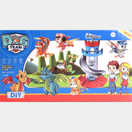 DIY Dog Team Assembly &amp; Rescue Tower Playset