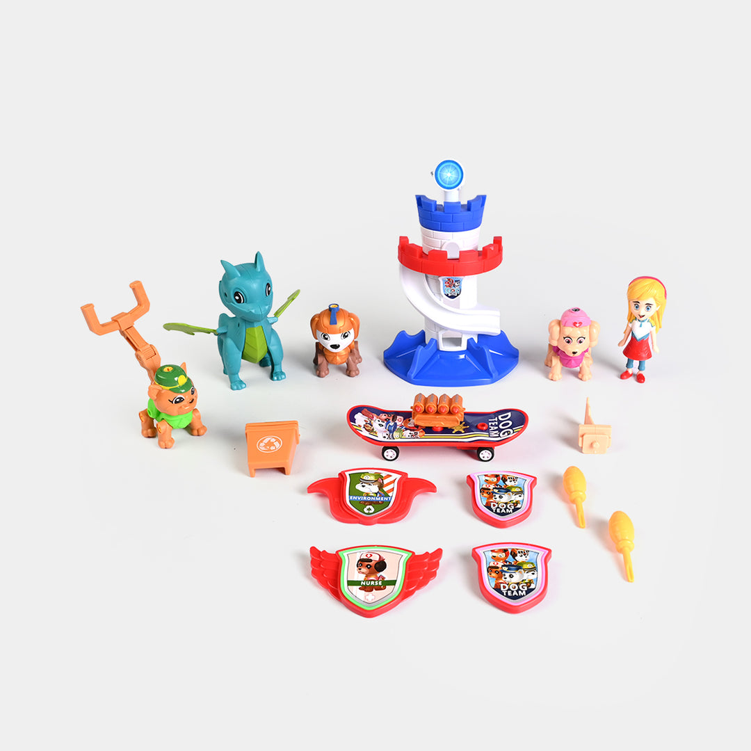 DIY Dog Team Assembly &amp; Rescue Tower Playset