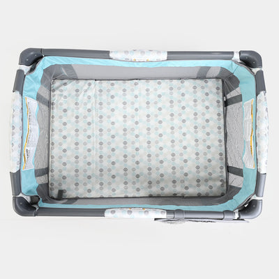 Baby Trend Carry Crib Play Pen PY81E Grey&Blue