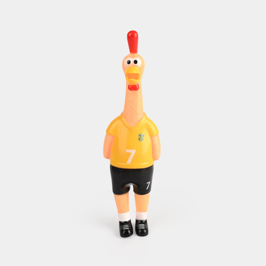 Classic Squeaky Rubber Chicken Toy