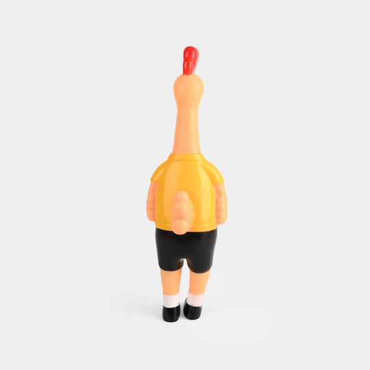 Classic Squeaky Rubber Chicken Toy