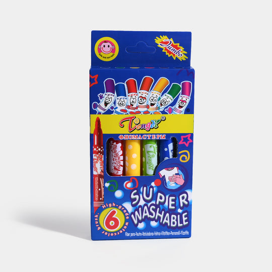 Washable Marker 06Pcs