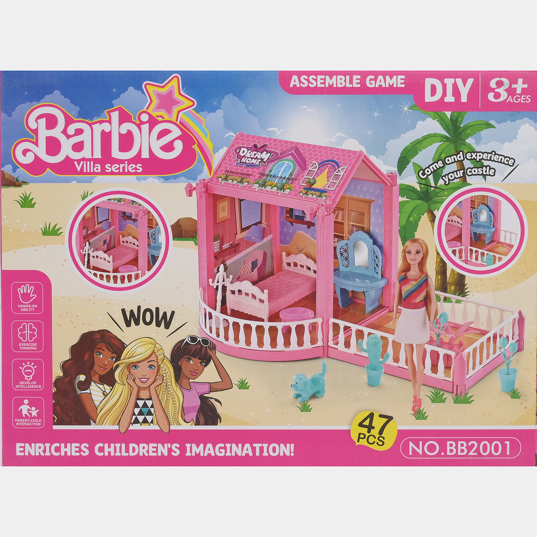 Kids Diy Lovey Assemble Doll Set Toy | 47PCs