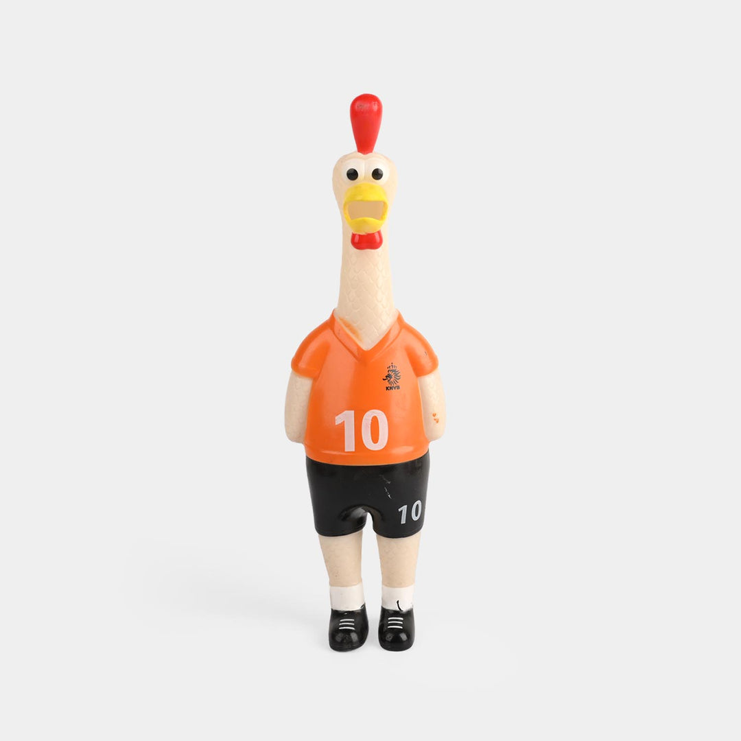 Classic Squeaky Rubber Chicken Toy