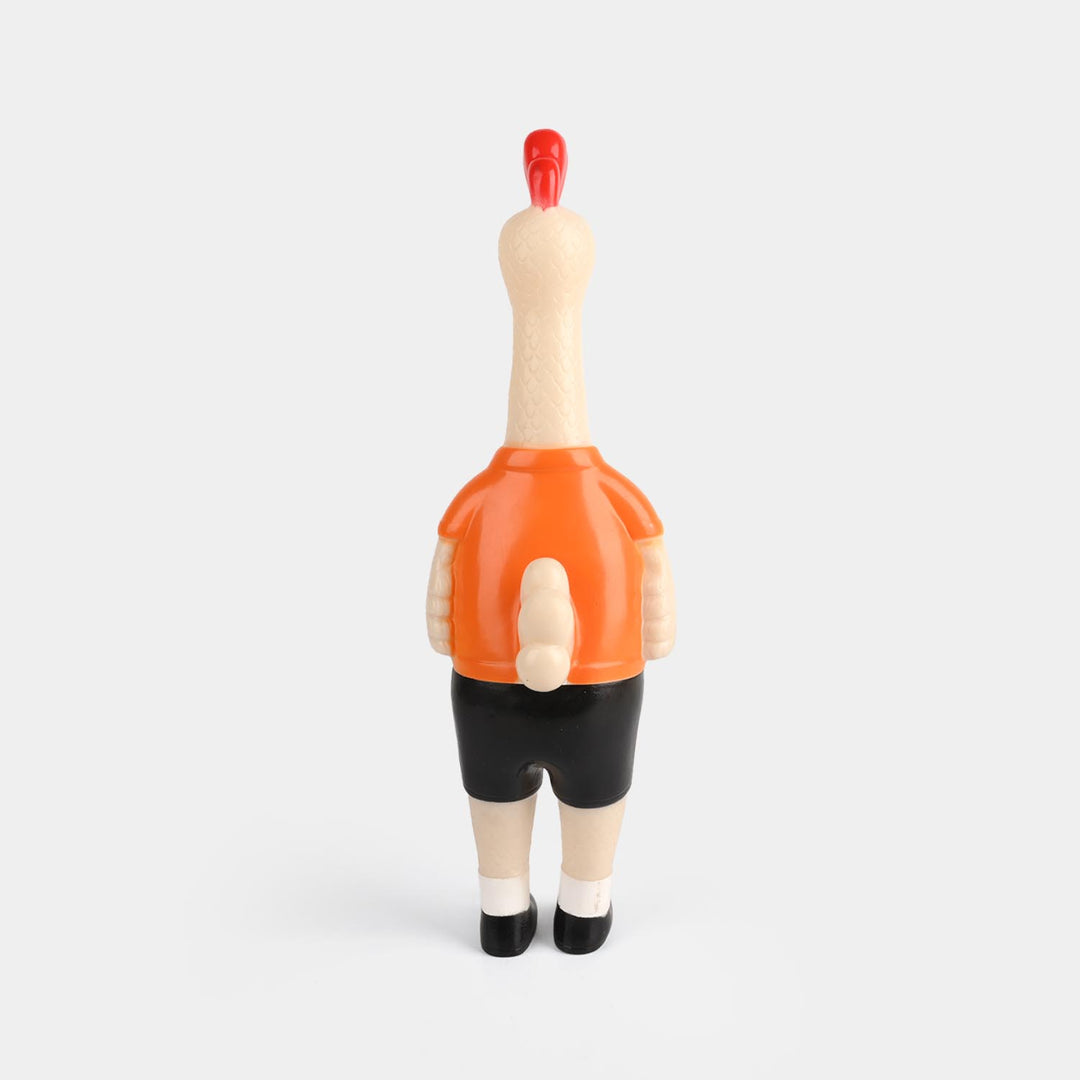Classic Squeaky Rubber Chicken Toy