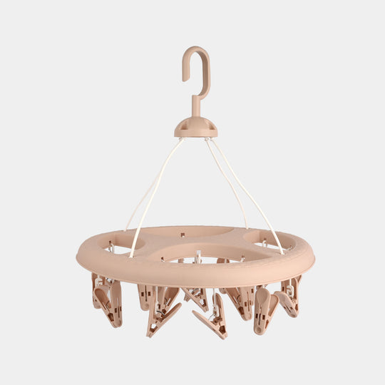 Cloth Hanger 20 Clips | SY595-PEACH