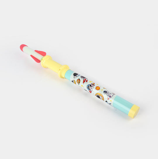 Kid Air Flying Rocket Hand Pull Air Pump Launcher Toy