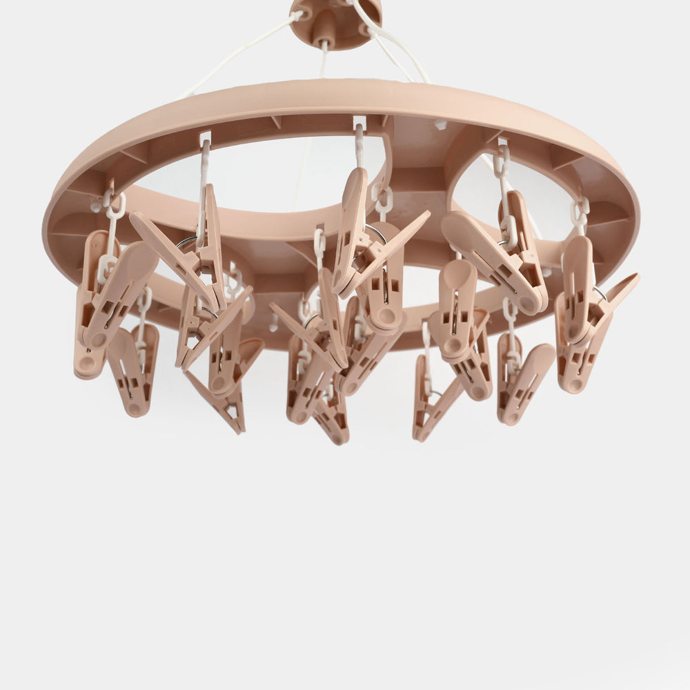 Cloth Hanger 20 Clips | SY595-PEACH