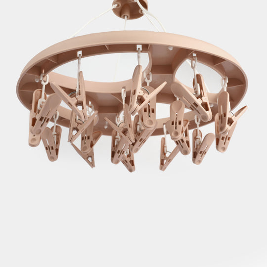 Cloth Hanger 20 Clips | SY595-PEACH