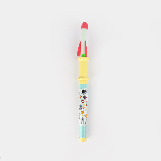 Kid Air Flying Rocket Hand Pull Air Pump Launcher Toy