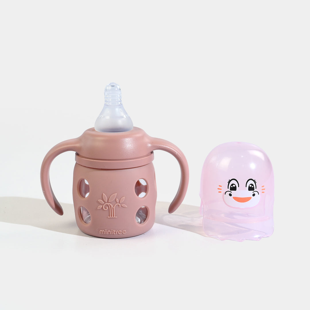 Minitree Newborn Baby Glass Feeder with Silicone Cover | 60Ml