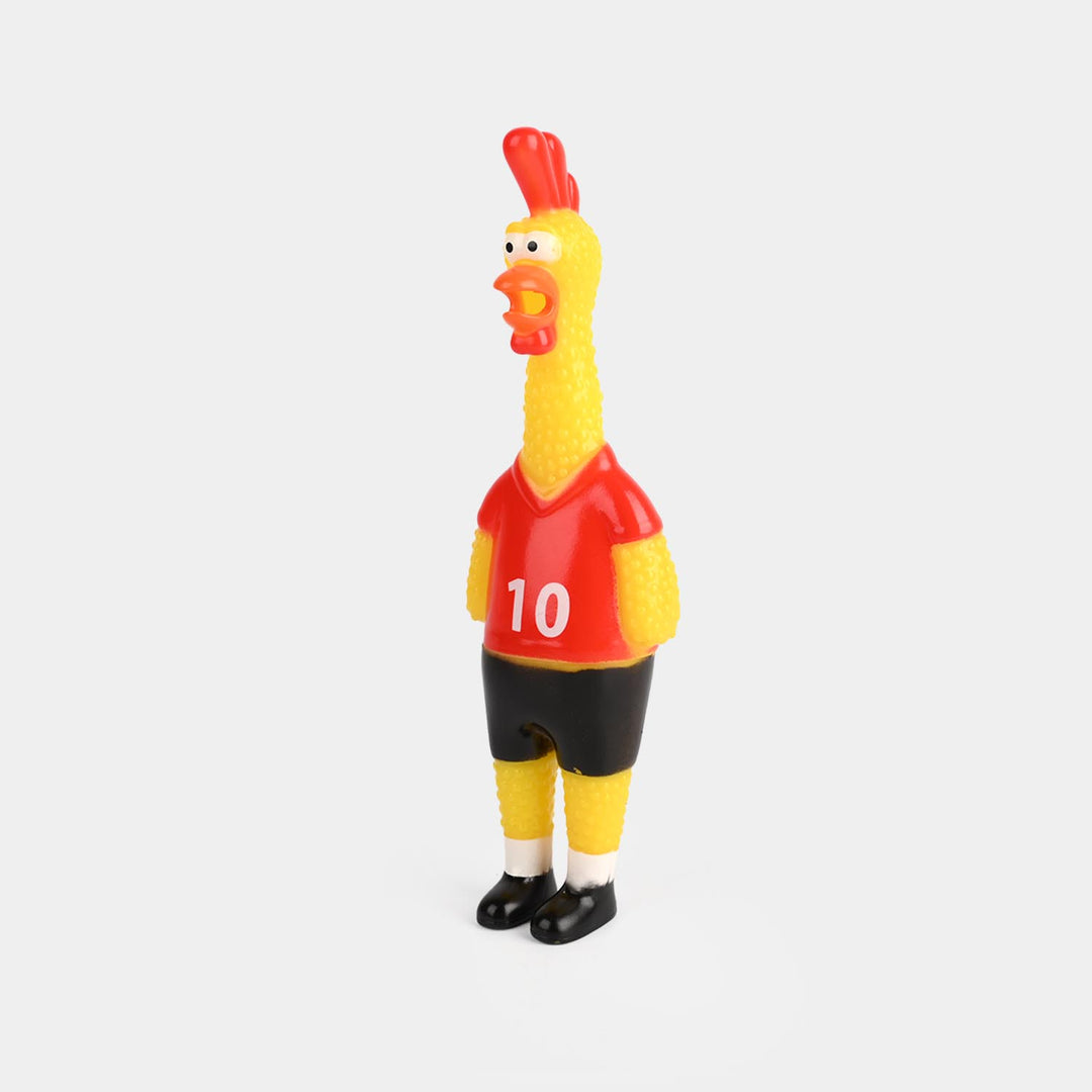 Classic Squeaky Rubber Chicken Toy