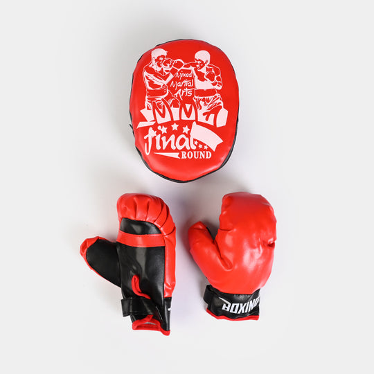 Kids Boxing Gloves &Focus Target Pad Set