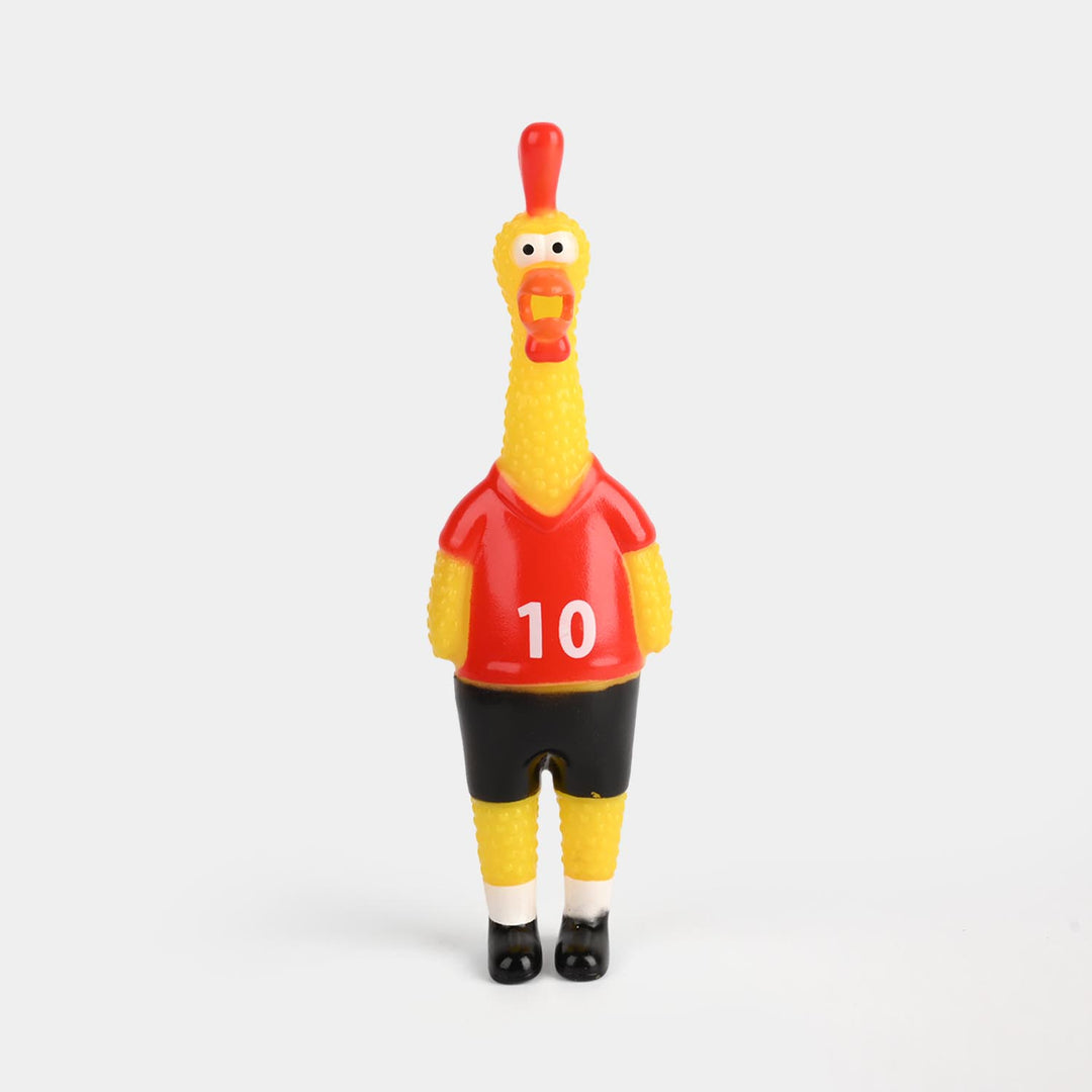 Classic Squeaky Rubber Chicken Toy