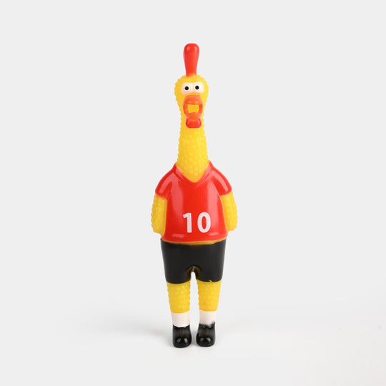 Classic Squeaky Rubber Chicken Toy